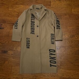 PrettyLittleThing Camel Trench Coat